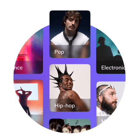 Feed Clips popular music integrations for social apps including pop, hip-hop and more