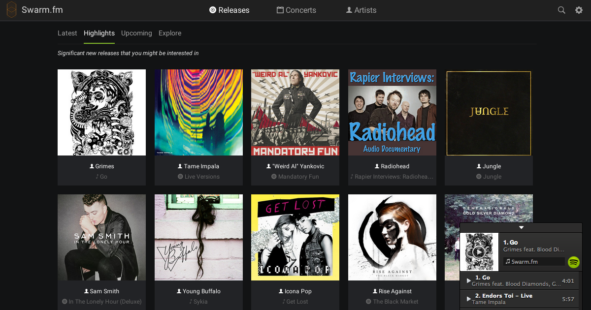 Music APIs - Swarm.fm
